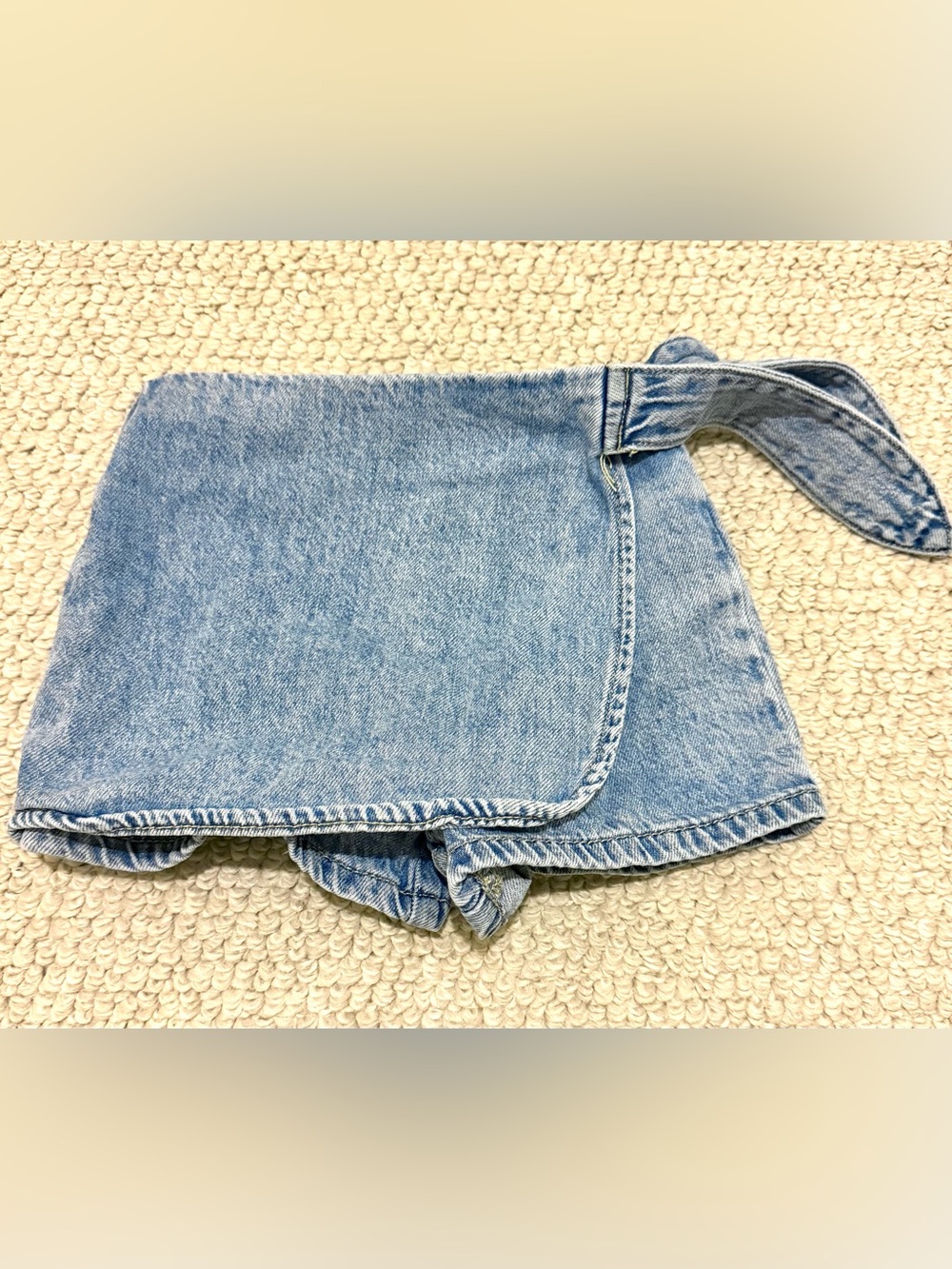Zara Blue Denim Girls Skort Size 4 years